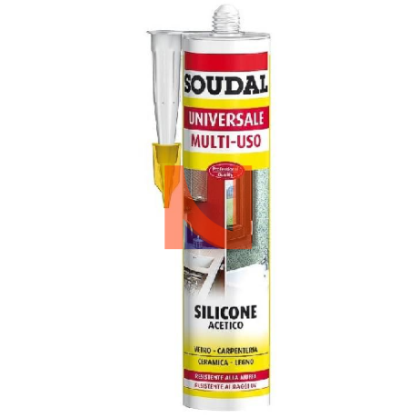 SILICONE ACETICO UNIVERSALE BIANCO 280ml
