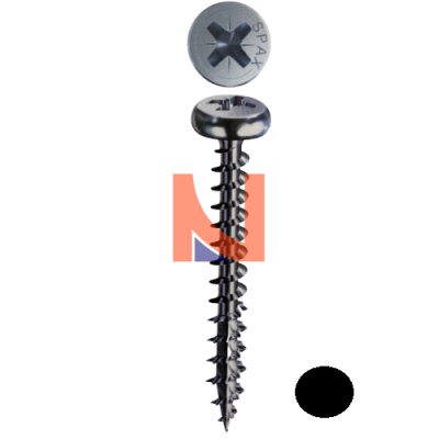 VITE TESTA CILINDRICA ZINCATA NERA 5×30 mm