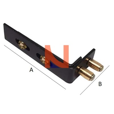 SQUADRETTA CON OLIVETTE FINITURA NERO VERNICIATO
