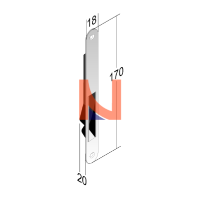 CRONTROPIASTRA 991 PER B-ONE FIX OTTONE LUCIDO