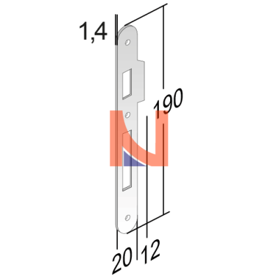 CONTROPIASTRA PER ARTICOLO 217 OTTONE