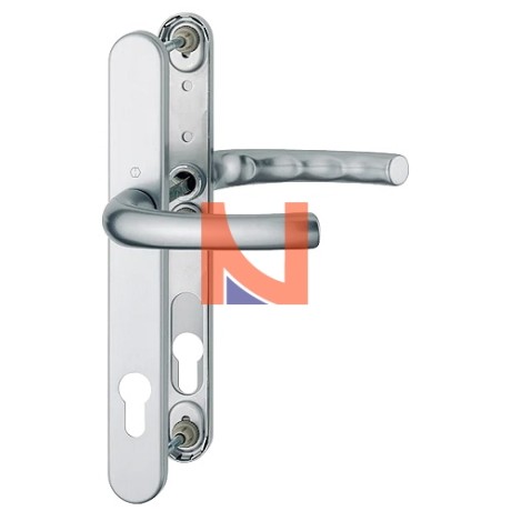 MANIGLIA TOKYO CON PLACCA STRETTA INTERASSE 92 FORO YALE ARGENTO
