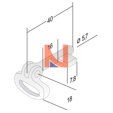 CHIAVE PATENT LUNGA PIEGHEVOLE OTTONE