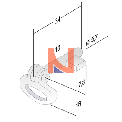 CHIAVE PATENT PIEGHEVOLE CROMO SATINATO