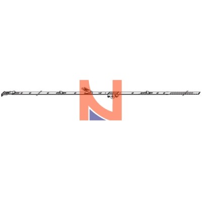 CREMONESE FIX PER ANTA RIBALTA E15 DA 1251MM A 1500MM ARGENTO