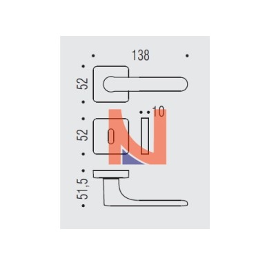 MANIGLIA ONE Q YALE BLU CC21RY