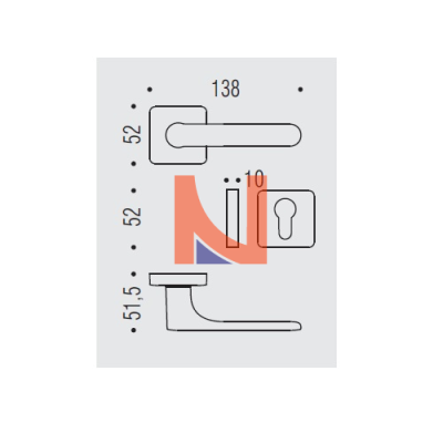 MANIGLIA ONE Q YALE NERO CC21RY