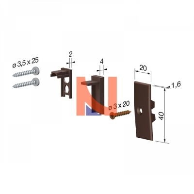 PARAFREDDO INCASSO PER PORTA SERIE 1700 1030 MM COMAGLIO