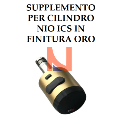 Supplemento finitura oro cilindro