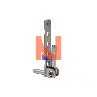 Supporto cerniera con perni lunghi in finitura argento