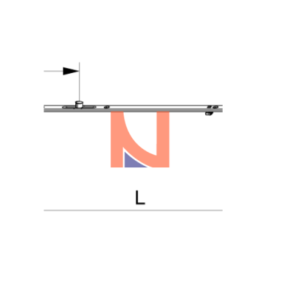 Cremonese ad inversione   1590 E15 con 1 nottolino HBB 1.341-1.590 HM500 argento