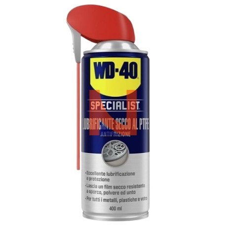 WD-40 LUBRIFICANTE SECCO AL PTFE ANTIFRIZIONE 400 ML