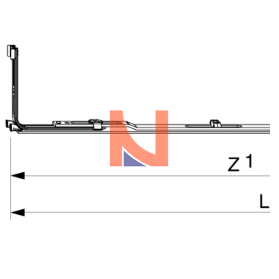 Chiusura angolare con 1 fungo