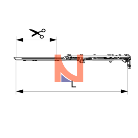 Forbice ad angolo premontata senza aerazione controllata