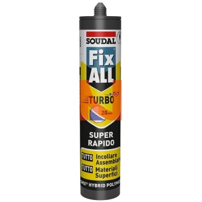 FIX ALL TURBO – ADESIVO SIGILLANTE SUPER RAPIDO 290 ML