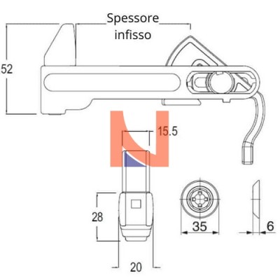 FERMAPERSIANA CLASSIC NERO OPACO – MAICO 10865