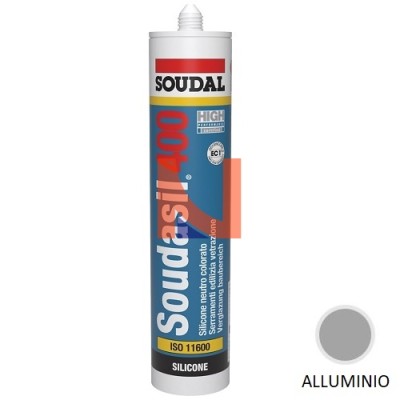 SOUDASIL 400 – SILICONE NEUTRO PER EDILIZIA E VETRATE ALLUMINIO 310 ML
