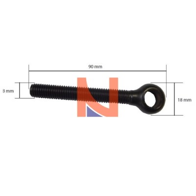 OCCHIOLO A VITE FORO Ø 11 MM FINITURA NERO