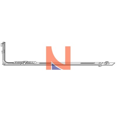 CHIUSURA CENTRALE PER FINESTRA GR0 1301-1500 FINITURA ARGENTO