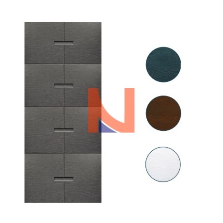 PANNELLO POSEIDON 92X210 PER PORTE BLINDATE GRIGIO