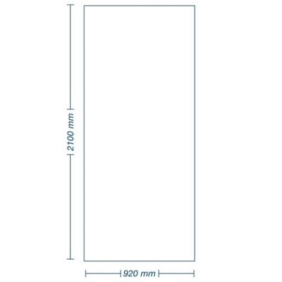 PANNELLO ATHENA LISCIO PER PORTE BLINDATE 92X210 BIANCO