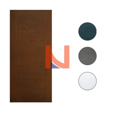 PANNELLO HELIOS 92X210 PER PORTE BLINDATE NOCE