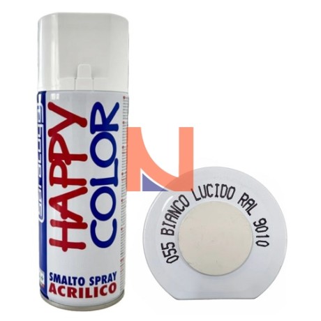 SPRAY ACRILICO BIANCO LUCIDO RAL 9010 400 ML