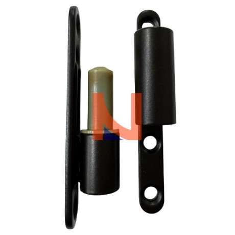 CERNIERA AGB DIAMETRO 15 MM, ALTEZZA 58 MM, MASCHIO+FEMMINA, MARRONE