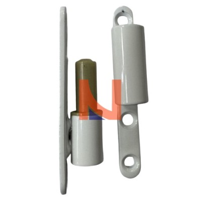 CERNIERA AGB DIAMETRO 15 MM, ALTEZZA 58 MM, MASCHIO+FEMMINA, BIANCO