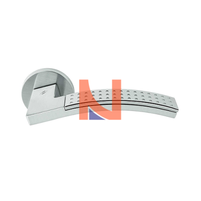 MANIGLIA TRAMA YALE STRETTA CON MOLLA CROMO SATINATO – CROMO OPACO LC81RSMY
