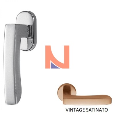 MANIGLIA DK VIOLA SENZA MOVIMENTO VINTAGE SATINATO AR22DK/SM