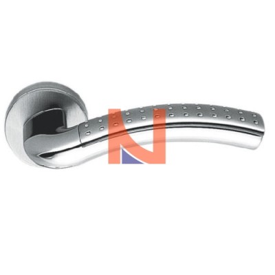 MANIGLIA MILLA STRETTA CON MOLLA CROMO SATINATO E CROMO OPACO LC41RSM