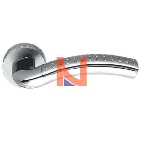MANIGLIA MILLA STRETTA CON MOLLA CROMO SATINATO E CROMO OPACO LC41RSM