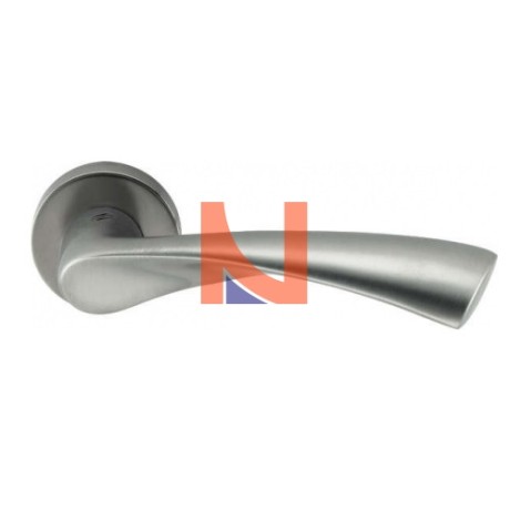 MANIGLIA FLESSA STRETTA CON MOLLA CROMO SATINATO CB51RSM