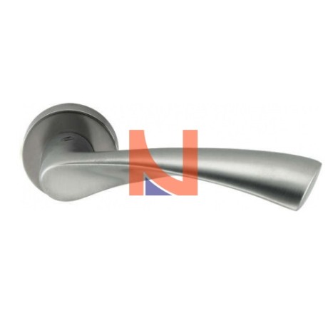 MANIGLIA FLESSA SENZA BOCCHETTA NIKEL SATINATO CB51RSB