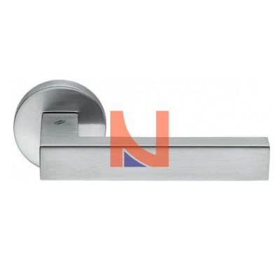 MANIGLIA ELLE STRETTA CON MOLLA CROMO SATINATO BD11RSM