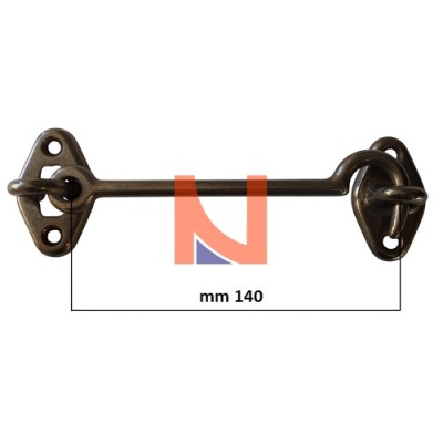 GANCIO FERMAPERSIANE 140 MM BRONZO