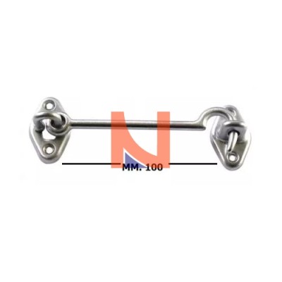 GANCIO FERMAPERSIANE 100 MM NICHELATO