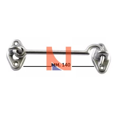 GANCIO FERMAPERSIANE 140 MM NICHELATO