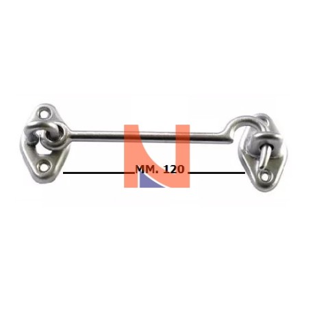 GANCIO FERMAPERSIANE 120 MM NICHELATO