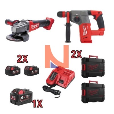 Kit Fuel Tassellatore M18 CHX + Smerigliatrice M18 CAG115X M18FPP2E-953X