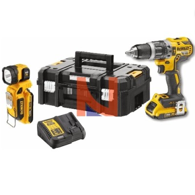 Trapano avvitatore 18V brushless + torcia DCD796D2F-QW