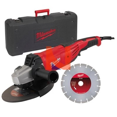 SMERIGLIATRICE 2200W CON DISCO 230MM AG22-230D-SETDMS
