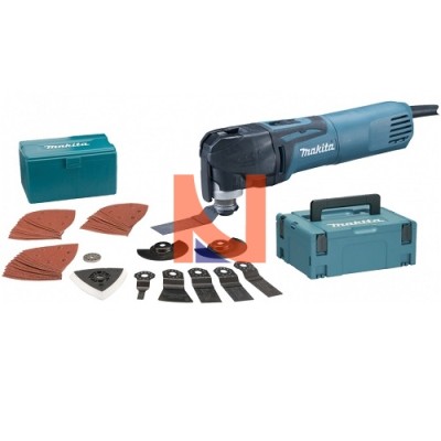 Utensile multi lavorazioni 320W + 58 Accessoires + valigetta Makpac TM3010CX3J
