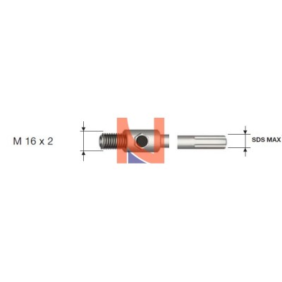 Gambi SDS MAXper frese perforatrici a tazza “Impact” attacco filettato M16x2