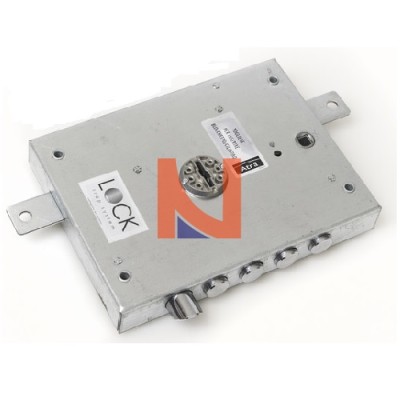 Serratura porta blindata doppia mappa da applicare 4 mandate con scrocco entrata 70 mm Dx