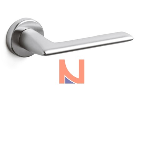 Maniglia per porta Tecno con rosetta patent cromo lucido Olivari M182RB8