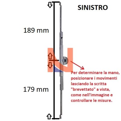 SCATOLA MOVIMENTO RUFFONI E ZOPPI ART.6000/15 SINISTRO