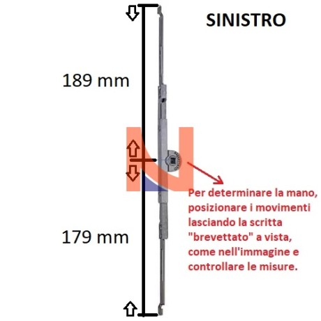 SCATOLA MOVIMENTO RUFFONI E ZOPPI ART.6000/15 SINISTRO