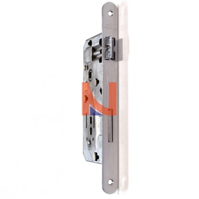 Serratura porte legno x bagno patent grande mod.041T E60 Cromo Satin.